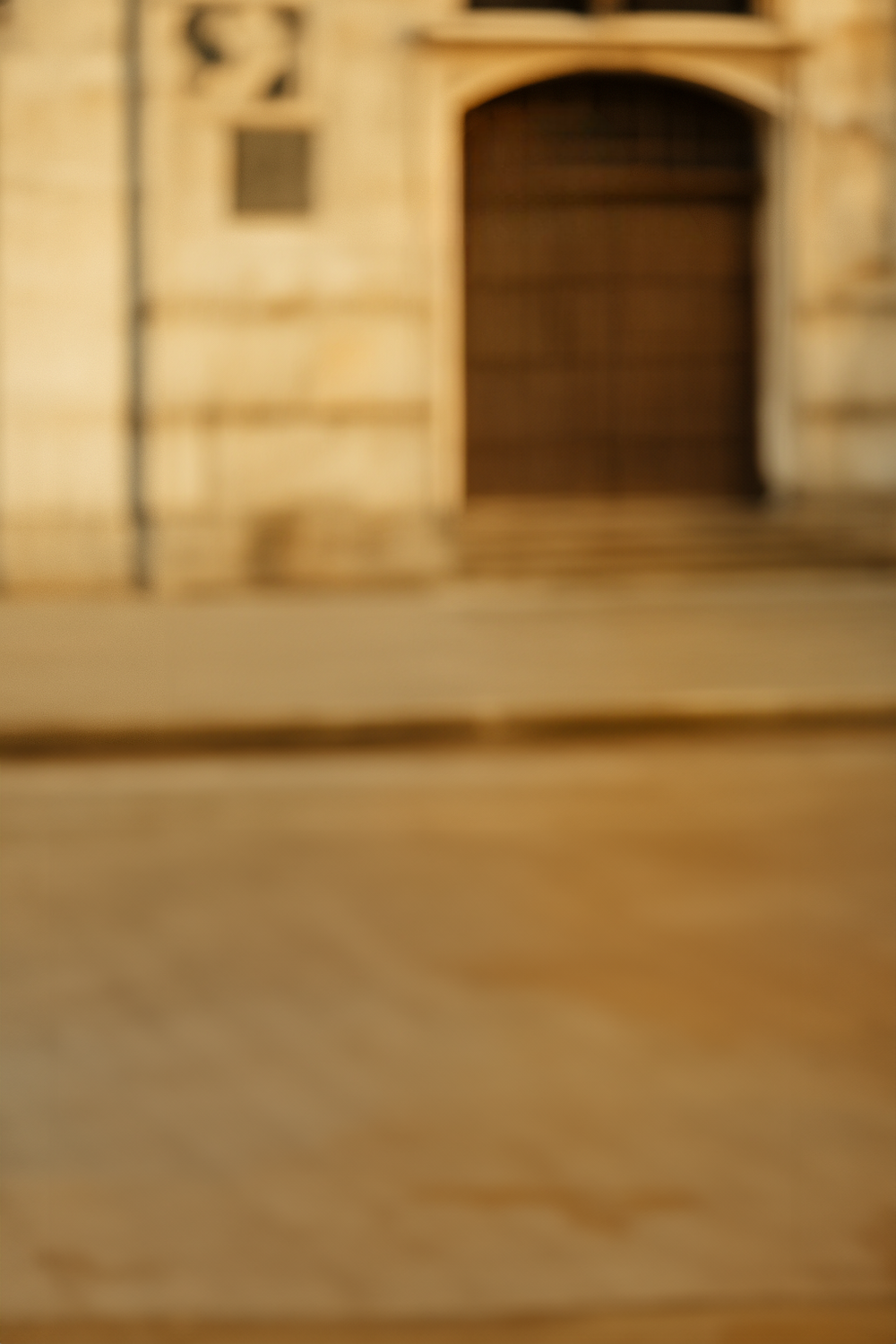 Golden hour walk through a historic European street